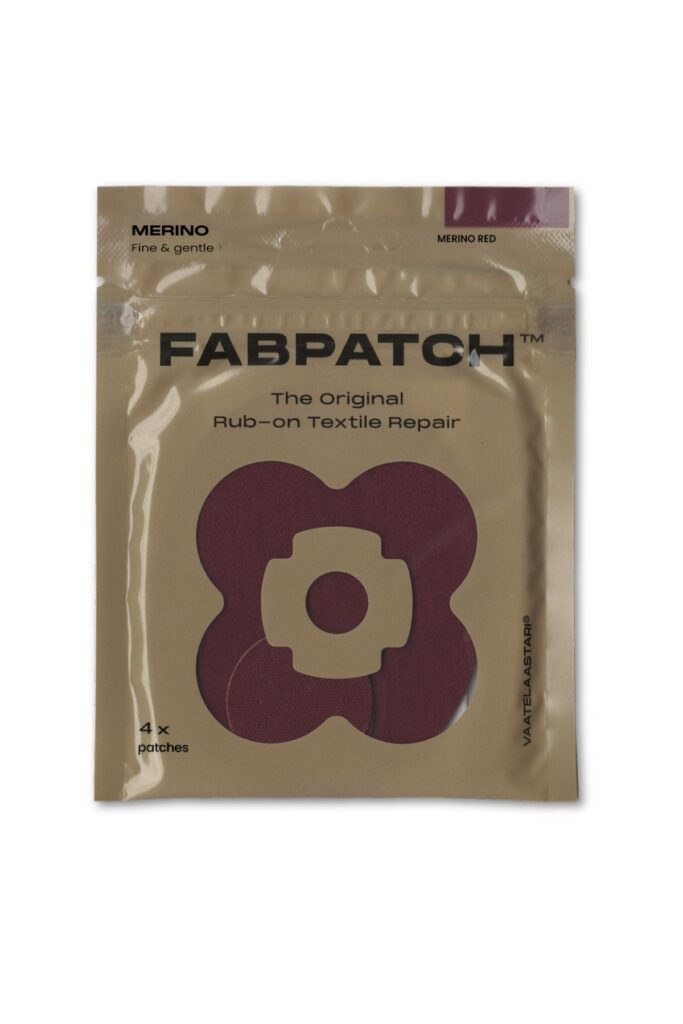 Riideplaaster Fabpatch Merino Punane