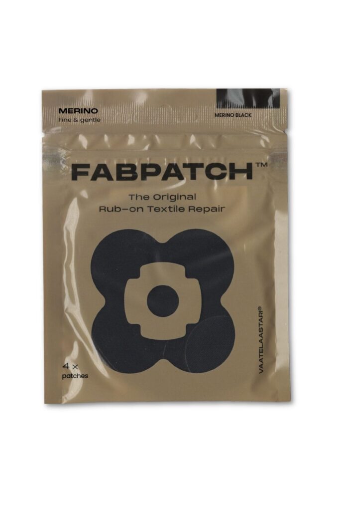 Riideplaaster Fabpatch Merino Must